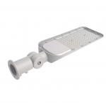 50W LED gatvės &scaron;viestuvas, pilkas, 6500K, su &scaron;viesos jutikliu