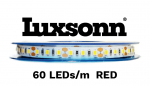 4,8 W/m LED juosta LUXSONN, 60 LED/m, IP67, raudona