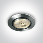 3x1W LED įleidžiamas pakreipiamas &scaron;viestuvas, aliuminio sp., 3000K