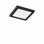20W LED įleidžiama panelė AURA, juoda, 3000K
