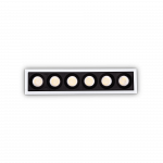 19W LED įleidžiamas linijinis &scaron;viestuvas LIKA, baltas, 3000K