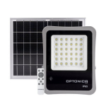 15W LED prožektorius su saulės baterija, pilkas, 6000K, su nuotolinio valdymo galimybe