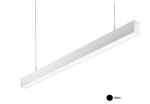 14,4W pakabinamas linijinis &scaron;viestuvas X-LINE SLIM L-DOWN LED, juodas, 4000K, IP40