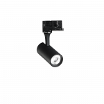 8W LED akcentinis &scaron;viestuvas į 3 fazių bėgelį FOX, juodas, 4000K