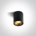 12W LED cilindro formos &scaron;viestuvas, juodas, 3000K