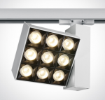 30W COB LED bėgelio &scaron;viestuvas MIRROR SQUARE, 3000K, baltas