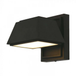 15W LED sieninis &scaron;viestuvas, juodas, 3000K, IP65, &scaron;viečia į vir&scaron;ų ir į apačią