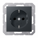 Rozetė A1520BFANM matinis antracitas, su įžem. JUNG