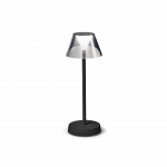 2,8W LED stalo &scaron;viestuvas LOLITA, juodas, 3000K, dimeriuojamas, IP54
