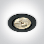 3x1W LED įleidžiamas pakreipiamas &scaron;viestuvas, juodas, 3000K