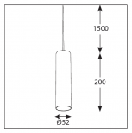 21W INSIGHT TUBE &scaron;viestuvas į magnetines sistemas, 2830lm, baltas su baltu reflektoriumi