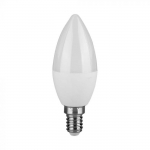 3,7W LED lemputė, E14, žvakės formos, 6500K, SAMSUNG LED chip
