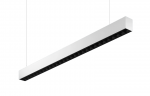 25,5W LED pavir&scaron;inis/pakabinamas linijinis &scaron;viestuvas X-LINE PRO, juodas, 3000K, IP40