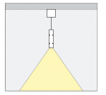 41W LED pakabinamas linijinis &scaron;viestuvas PROFILITE 35, baltas, 3000K, 2521mm