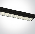 30W LED linijinis bėgelio &scaron;viestuvas, juodas, 4000K