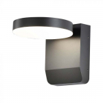 17W LED sieninis lauko &scaron;viestuvas, juodas, 4000K, IP65