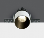 3W LED užglaistomas &scaron;viestuvas, juodas, 3000K, 10103BTR/B/W