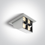 16W LED įleidžiamas pakreipiamas &scaron;viestuvas, baltas, 3000K