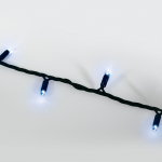 7W LED girlianda, 100 lempučių, juoda, mėlyna &scaron;viesos sp.