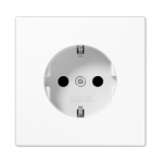 Ki&scaron;tukinis lizdas su įžeminimu SCHUKO&reg;, LS 1520 KI, baltas, su apsauga nuo vaikų