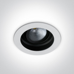 12W LED įleidžiamas pakreipiamas &scaron;viestuvas, baltas, 3000K