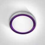 11W LED plafonas, violetinis