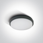 25W LED plafonas, antracito sp., 3000K