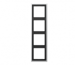 Rėmelis JUNG, LS 990 serija, aliuminio sp., 4 pozicijų