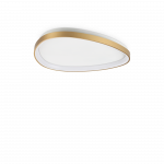 27W LED pavir&scaron;inis &scaron;viestuvas GEMINI, žalvario sp., 3000K, dimeriuojamas