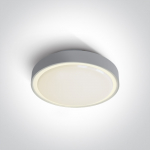 15W LED plafonas su avariniu moduliu, pilkas, 3000K