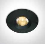 3W COB LED įleidžiamas &scaron;viestuvas, 3000K, IP65, juodas. Reikalingas 700mA maitinimo &scaron;altinis.