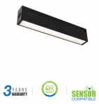 20W linijinis &scaron;viestuvas į magnetines sistemas, juodas, 3000K