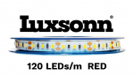 3 W/m LED juosta LUXSONN, SAMSUNG diodai 2835, DC24, 120 LED/m, raudona