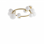 Pavir&scaron;inis &scaron;viestuvas PERLAGE, G9, baltos/žalvario sp.