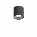 4W LED pavir&scaron;inis &scaron;viestuvas DOT, juodas, 3000K, dimeriuojamas