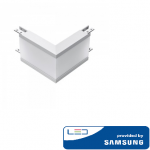 12W L formos jungtis, sidabrinė, i&scaron;orinis kampas, 4000K (natūraliai balta), SAMSUNG LED chip