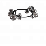 Pavir&scaron;inis &scaron;viestuvas PERLAGE, G9, juodas/dūmų sp.