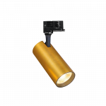 25W LED akcentinis &scaron;viestuvas į 3 fazių bėgelį FOX, žalvario sp., 3000K