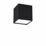 10W LED lubinis pavir&scaron;inis &scaron;viestuvas KUBIKO, juodas, 3000K