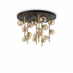 Pavir&scaron;inis &scaron;viestuvas PERLAGE, G9, juodas/gintaro sp.