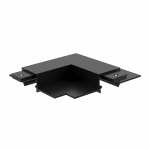 Įleidžiamo/užglaistomo linijinės sistemos bėgelio L tipo sujungimas STICK, juodas