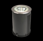 23W įleidžiamas į grindinį &scaron;viestuvas FASAD ODL04, 4000K, IP67, pilkas. Stiklo atsparumas <500kg