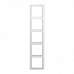 5 pozicijų rėmelis, baltas