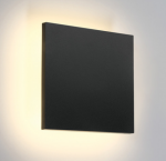 7W sieninis &scaron;viestuvas, IP54, kvadratinis, 3000K, antracito spalvos