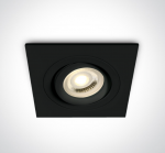 Įleidžiamas, pakreipiamas &scaron;viestuvas, GU10, juodas