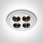 10W LED įleidžiamas &scaron;viestuvas, baltas, 3000K