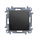 Dimeris, be rėmelio, sukamas mygtukas, potinkinis, juodas, IP20, 250W, Kontakt Simon, Simon10, CS9LA.01/49