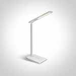 5W stalinis &scaron;viestuvas su USB lizdu, baltas, dimeriuojamas, 2700K-6000K