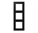 Trijų vietų apdailos rėmelis JUNG, matinės juodos sp.