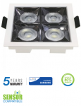 16W įleidžiamas &scaron;viestuvas, 2700K, baltas, SAMSUNG LED CHIP